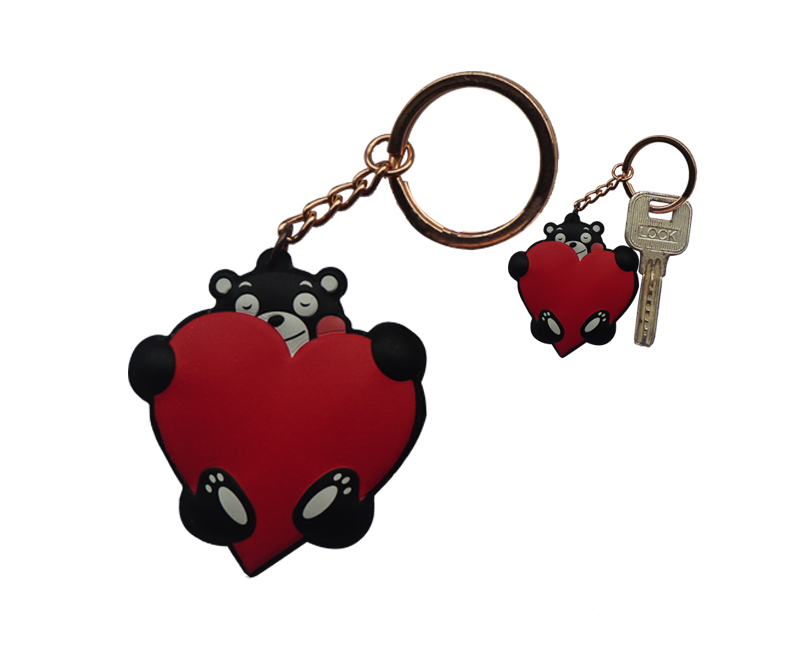 促銷禮品硅膠鑰匙扣